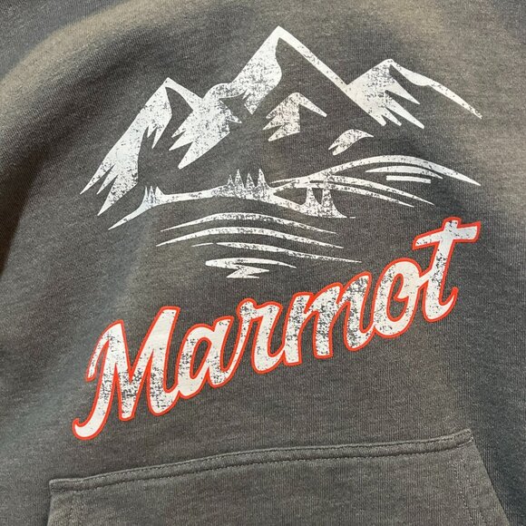 Marmot Grey Hoodie Size Medium - Picture 4 of 7